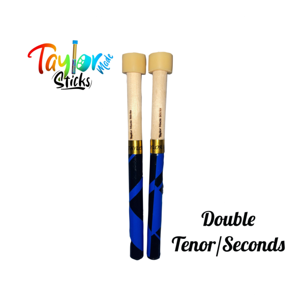 Dark Blue Double Tenor Sticks - Taylor Made
